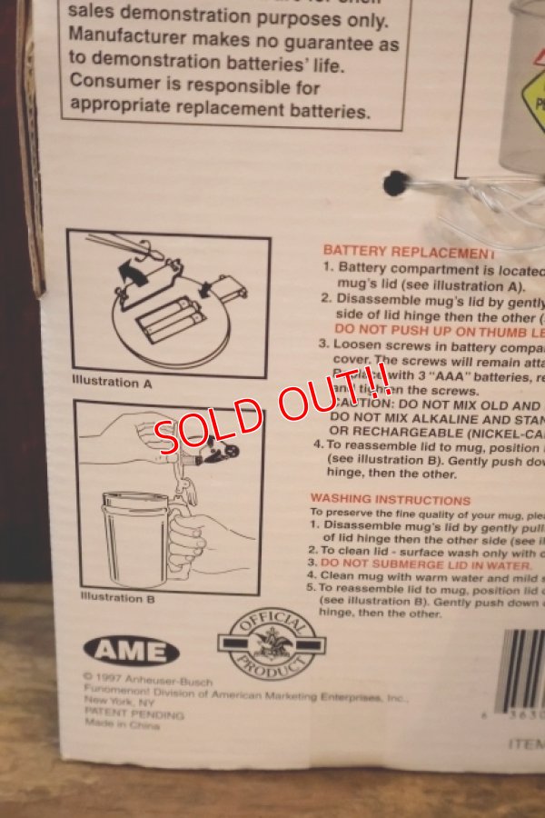 画像8: ct-251008-01 Budweiser 1997 Bud ICE TALKING BEER MUG