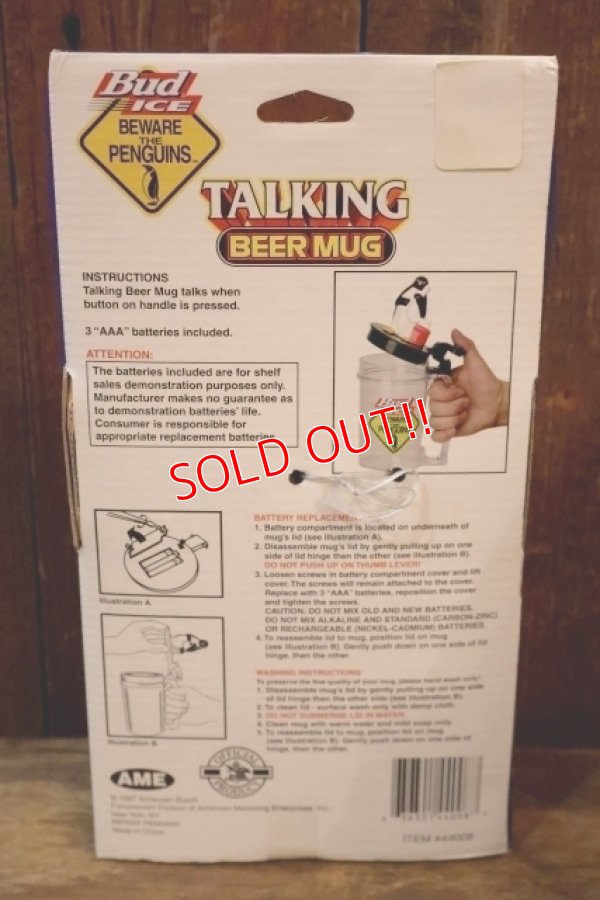 画像7: ct-251008-01 Budweiser 1997 Bud ICE TALKING BEER MUG