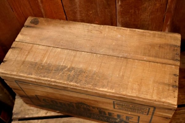 画像6: dp-251201-18 Libby McNeill & Libby COOKED CORNED BEEF 1950's Wood Box
