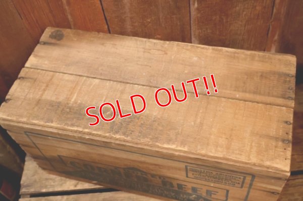 画像6: dp-251201-18 Libby McNeill & Libby COOKED CORNED BEEF 1950's Wood Box