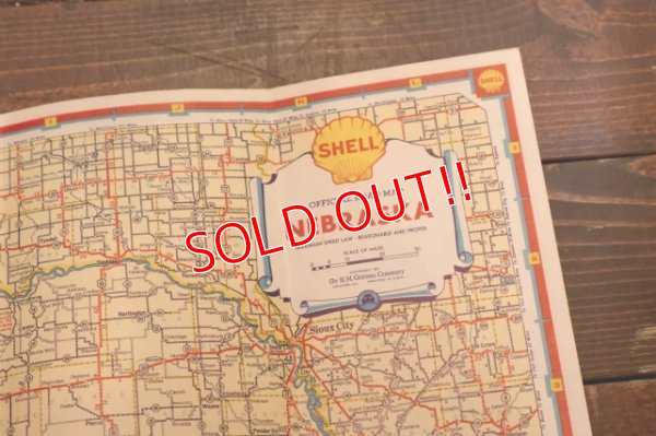 画像3: dp-240605-06 SHELL 1930's-1940's Road Map "NEBRASKA"