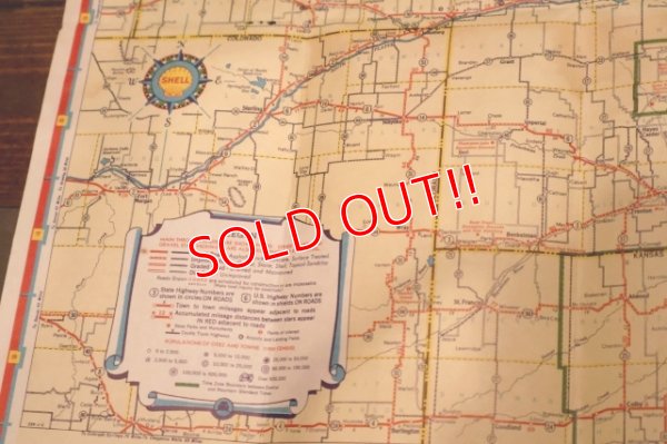 画像4: dp-240605-06 SHELL 1930's-1940's Road Map "NEBRASKA"