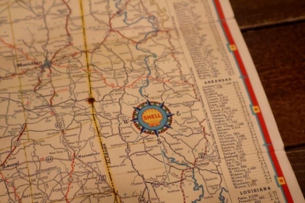 画像4: dp-240605-06 SHELL 1930's-1940's Road Map "MISSISSIPPI"