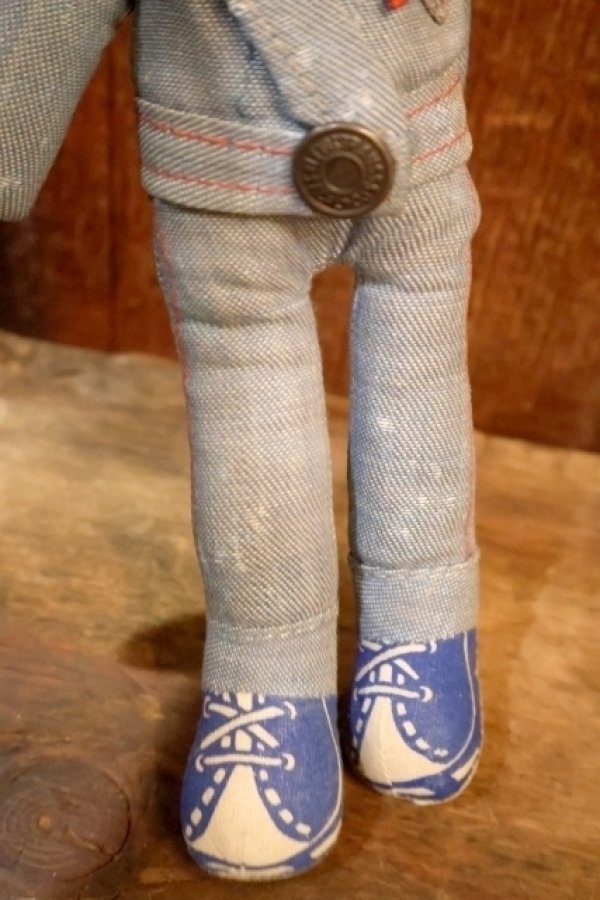 画像4: ct-251201-49 LEVI'S / Knickerbocker 1970's Denim Rag Doll Boy