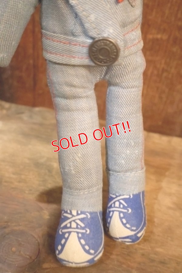 画像4: ct-251201-49 LEVI'S / Knickerbocker 1970's Denim Rag Doll Boy