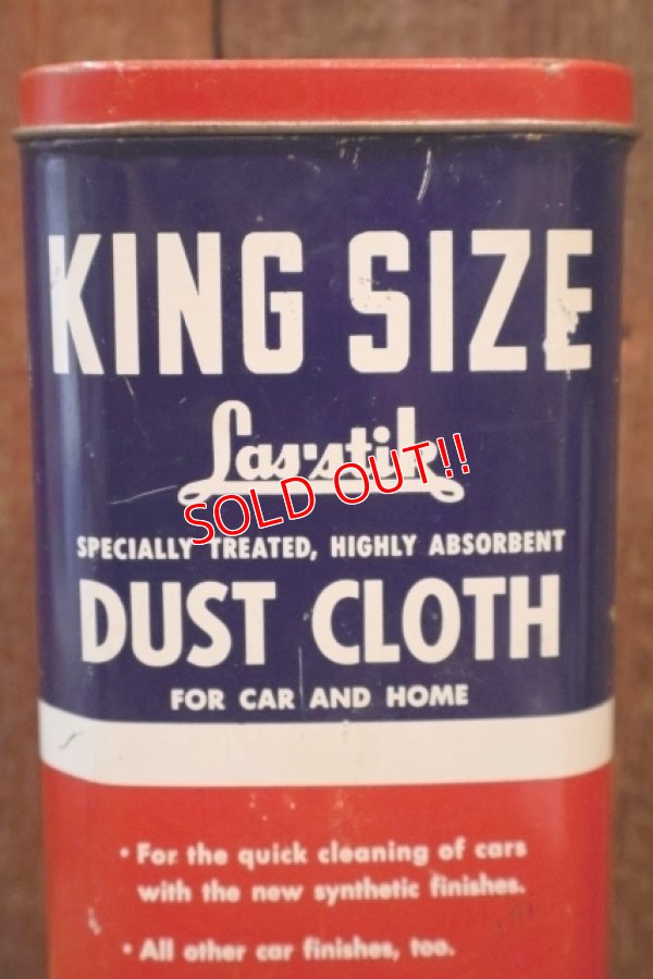 画像2: dp-260106-04 The Las-Stik Manufacturing Co. 1950's KING SIZE DUST CLOTH CAN