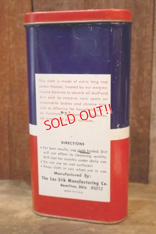 画像3: dp-260106-04 The Las-Stik Manufacturing Co. 1950's KING SIZE DUST CLOTH CAN
