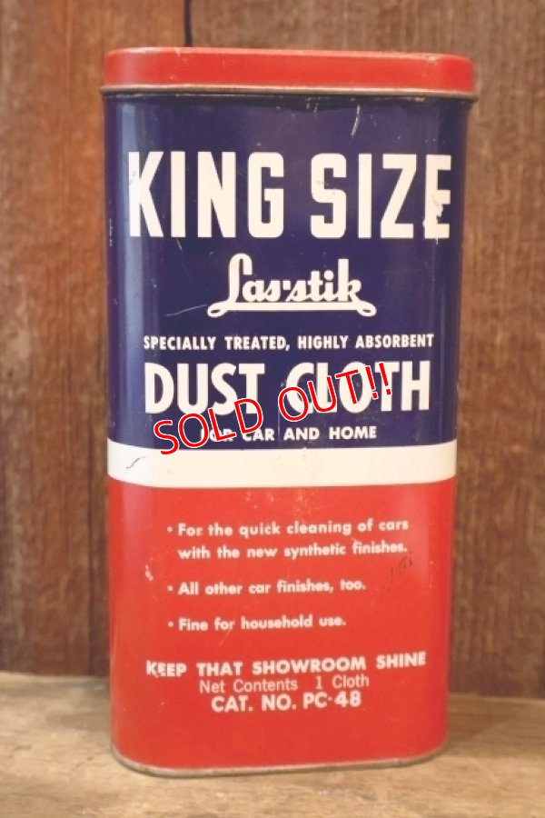 画像1: dp-260106-04 The Las-Stik Manufacturing Co. 1950's KING SIZE DUST CLOTH CAN