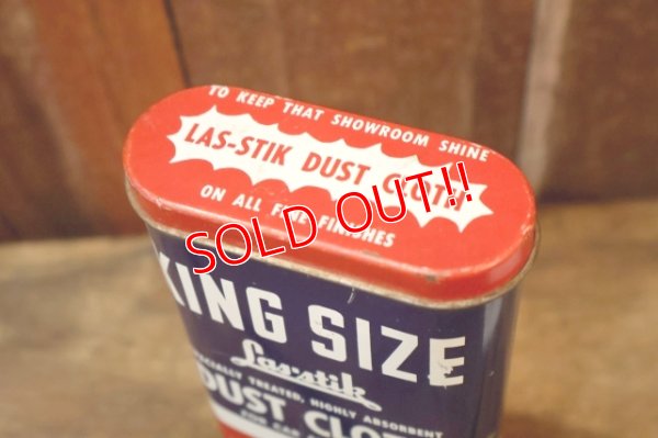 画像6: dp-260106-04 The Las-Stik Manufacturing Co. 1950's KING SIZE DUST CLOTH CAN