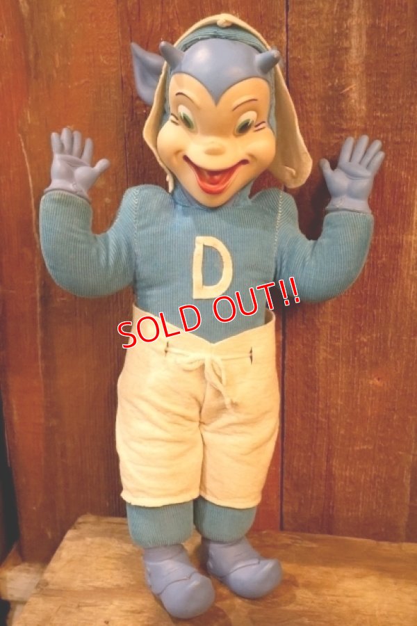 画像1: ct-260106-27 Duke University 1950's-1960's Duke Blue Devils Rubber Face Doll