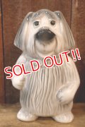 ct-260106-03 FORD / 1950's-1960's Shaggy Dog Ceramic Coin Bank