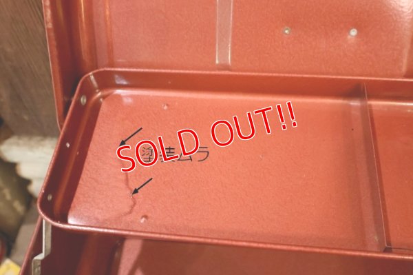 画像6: dp-260106-05 1970's? METAL TACKLE BOX 