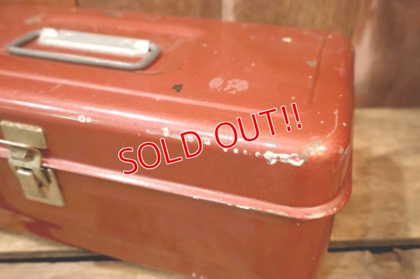 画像2: dp-260106-05 1970's? METAL TACKLE BOX 