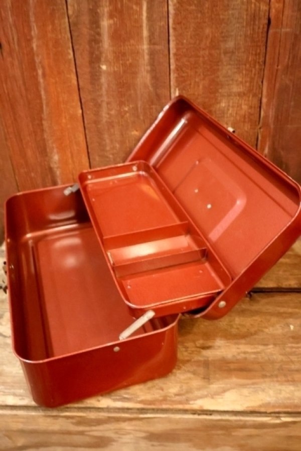 画像7: dp-260106-05 1970's? METAL TACKLE BOX 