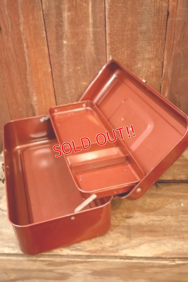 画像7: dp-260106-05 1970's? METAL TACKLE BOX 