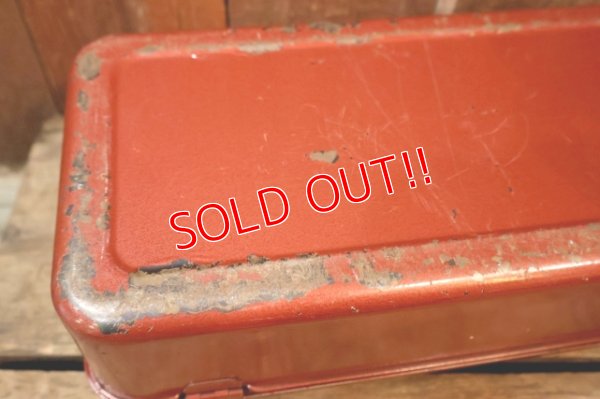 画像12: dp-260106-05 1970's? METAL TACKLE BOX 