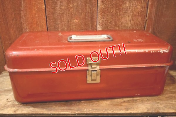 画像1: dp-260106-05 1970's? METAL TACKLE BOX 