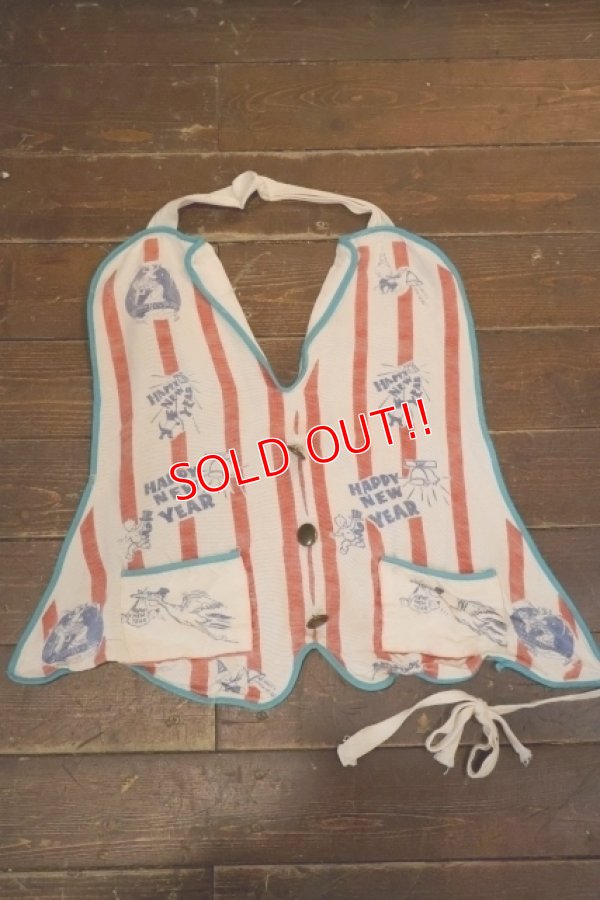 画像1: dp-251010-15 Unknown HAPPY NEW YEAR Kids Apron