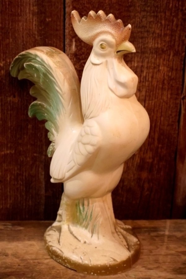 画像1: dp-160309-12 KNICKERBOCKER 1950's Rooster Plastic Coin Bank