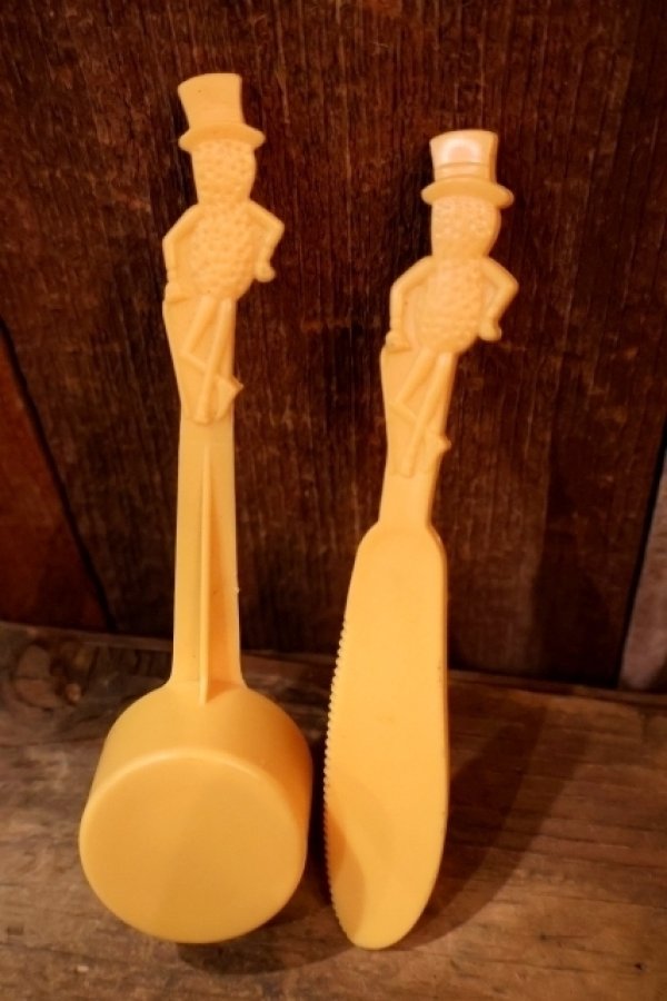 画像4: nt-250205-78 PLANTERS / MR.PEANUT 1990's Butter Knife &  Measuring Spoon