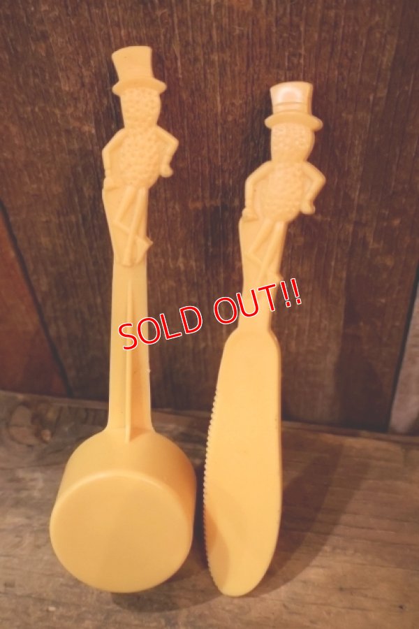 画像4: nt-250205-78 PLANTERS / MR.PEANUT 1990's Butter Knife &  Measuring Spoon