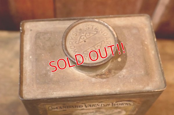 画像7: dp-251008-87 STANDARD VARNISH WORKS 1910's-1920's Auto-Car Light Red Rubbing Vanish Can