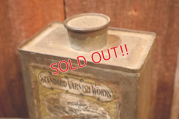 画像6: dp-251008-87 STANDARD VARNISH WORKS 1910's-1920's Auto-Car Light Red Rubbing Vanish Can