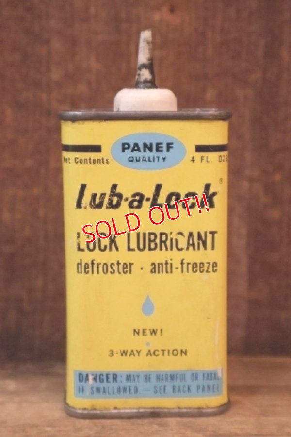 画像1: dp-251201-12 PANEF Lub-a-Lock LOCK LUBRICANT defroster anti-freeze Handy Oil Can