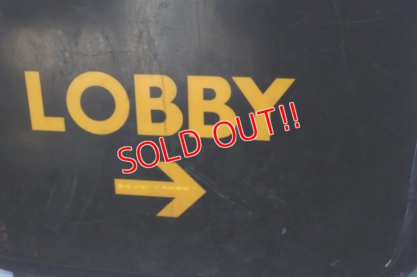 画像4: dp-260204-48 Best Western 1980's "LOBBY →" Sign