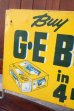 画像2: dp-260204-57 GENERAL ELECTRIC / 1940's-1950's GE BULBS W-sided Metal Sign (2)