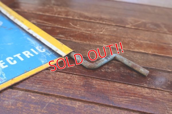 画像11: dp-260204-57 GENERAL ELECTRIC / 1940's-1950's GE BULBS W-sided Metal Sign