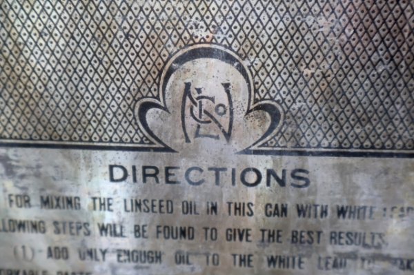 画像7: dp-260204-59 NATIONAL LEAD COMPANY 1920's-1930's PURE LINSEED OIL 38 POUNDS CAN