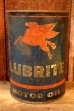 画像1: dp-260204-88 Mobil LUBRITE / 1950's-1960's MOTOR OIL ONE U.S. QUART CAN (1)