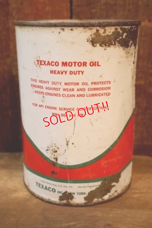 画像3: dp-260204-109 TEXACO / MOTOR OIL ONE U.S. QUART CAN