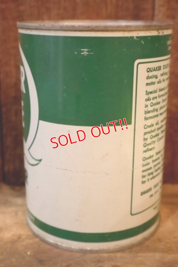 画像3: dp-260204-86 QUAKER STATE 1950's-1960's MOTOR OIL ONE U.S. QUART CAN