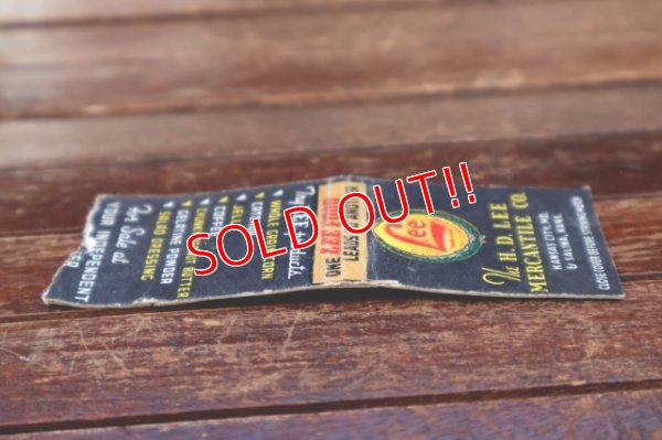 画像4: dp-260204-120 THE H.D. LEE MERCANTILE CO. 1930's-1940's  Match Book