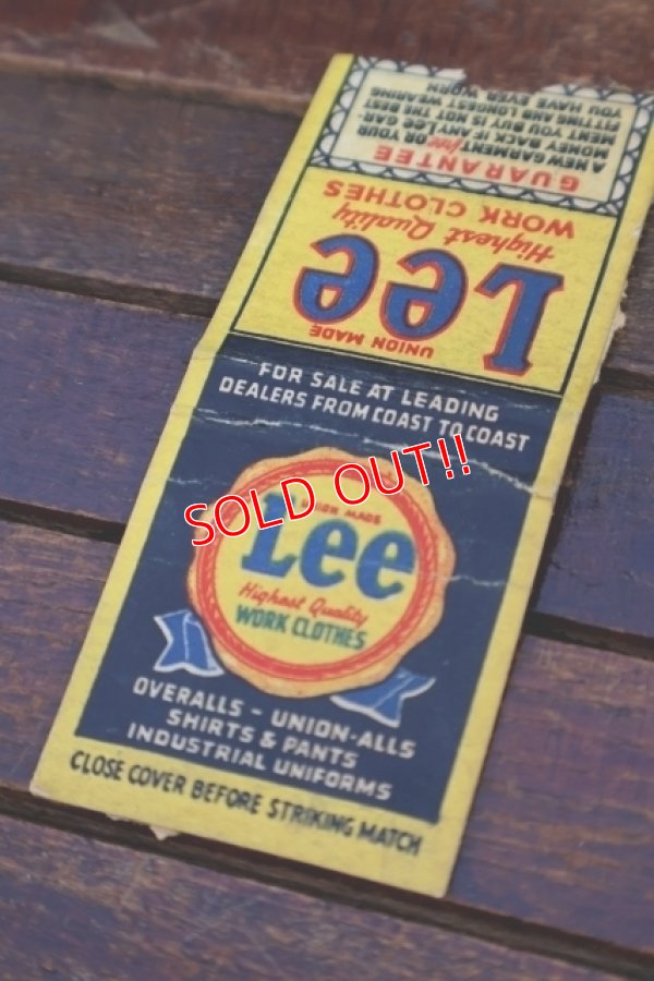画像2: dp-260204-120 Lee 1940's-1950's Match Book