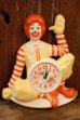 画像1: ct-260204-03  McDonald's / Ronald McDonald 1980's Wall Clock (1)