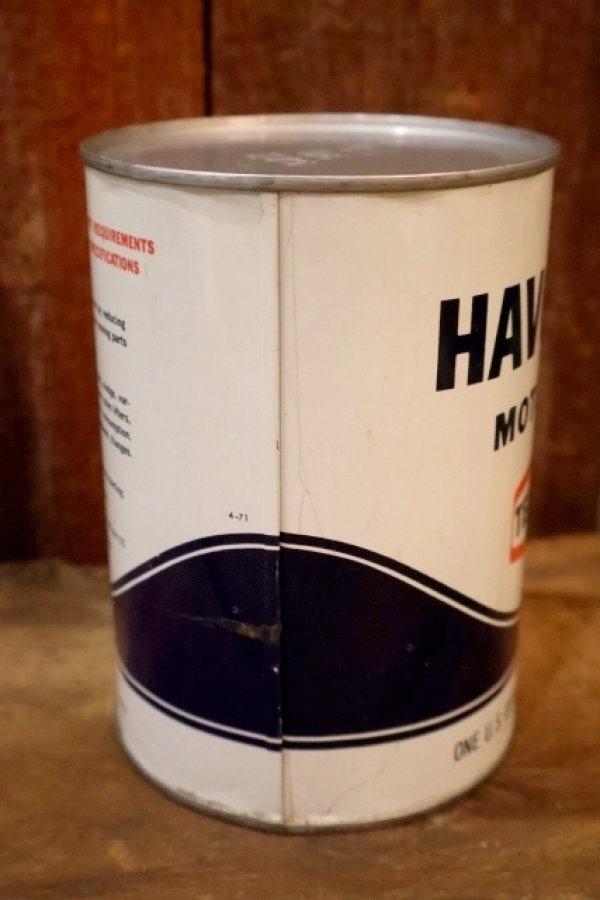 画像4: dp-260204-108 TEXACO / HAVOLINE MOTOR OIL ONE U.S. QUART CAN