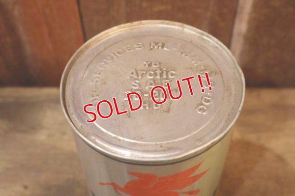 画像5: dp-260204-87 Mobil Mobiloil 1950's-1960's ONE U.S. QUART CAN