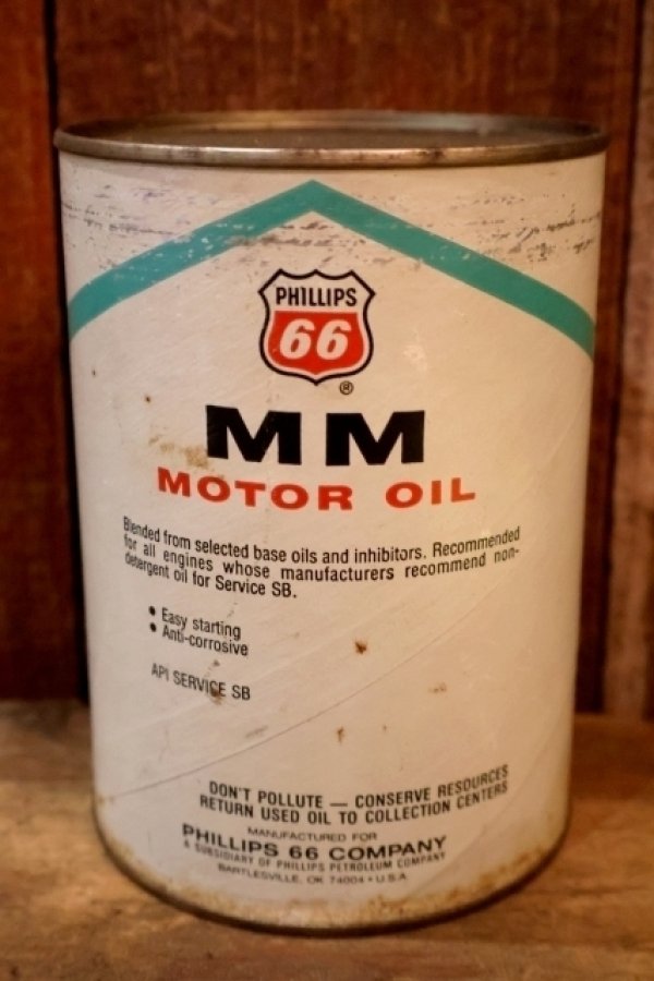 画像3: dp-260204-89 DU PONT / PHILLIPS 66 / MM MOTOR OIL ONE U.S. QUART CAN