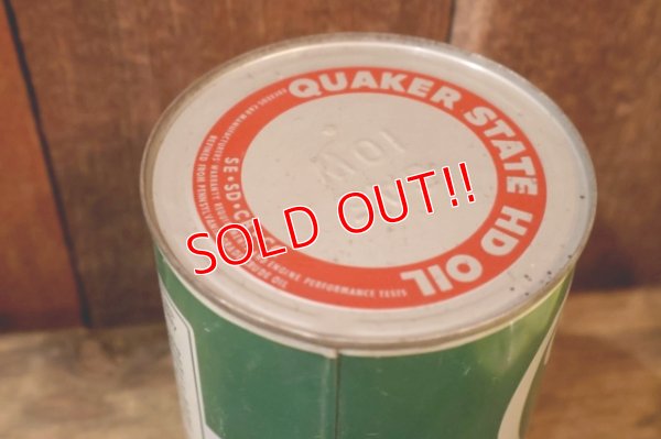 画像5: dp-260204-86 QUAKER STATE 1950's-1960's MOTOR OIL ONE U.S. QUART CAN