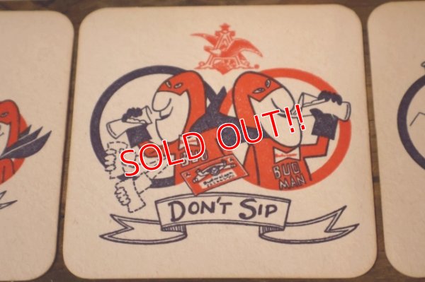 画像6: ct-200101-28 Budweiser / BUD MAN 1970's-1980's Coaster Set