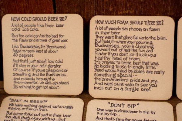 画像9: ct-200101-28 Budweiser / BUD MAN 1970's-1980's Coaster Set
