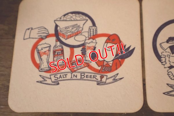 画像5: ct-200101-28 Budweiser / BUD MAN 1970's-1980's Coaster Set