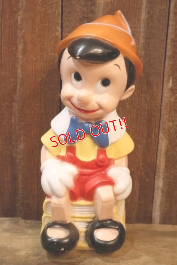 画像1: ct-251201-53 Pinocchio / PLAY PAL PLASTIC 1970's Plastic Coin Bank