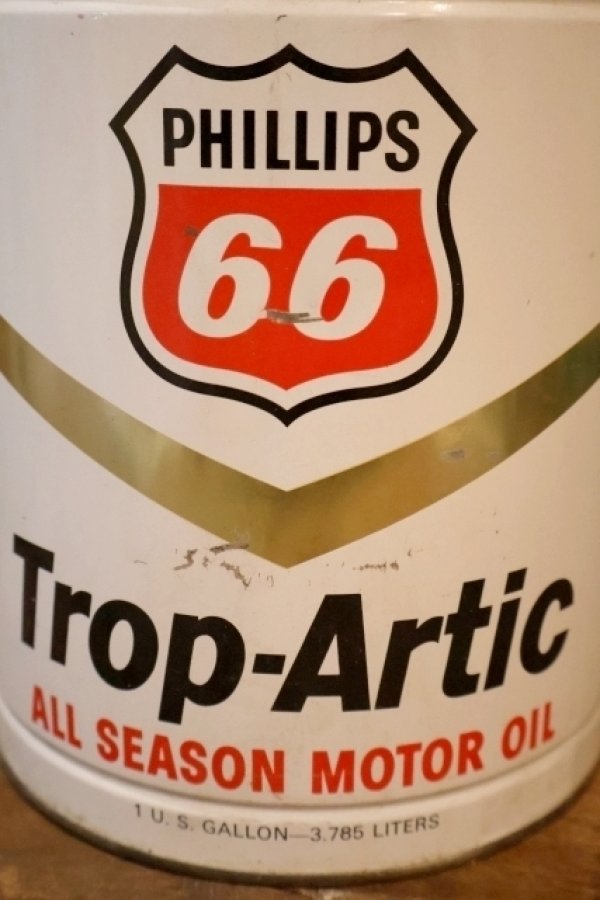 画像2: dp-260204-36 PHILLIPS 66 Trop-Artic ALL SEASON MOTOR OIL ONE U.S. GALLON CAN