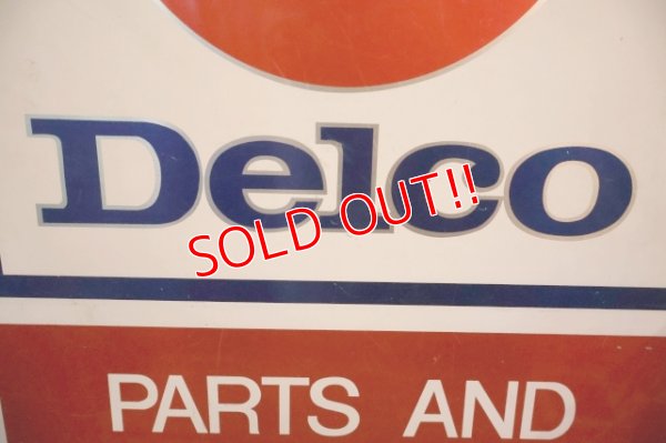 画像11: dp-260204-46 Delco 1960's W-sided Metal Sign