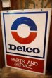 画像7: dp-260204-46 Delco 1960's W-sided Metal Sign (7)