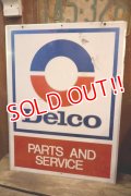 dp-260204-46 Delco 1960's W-sided Metal Sign